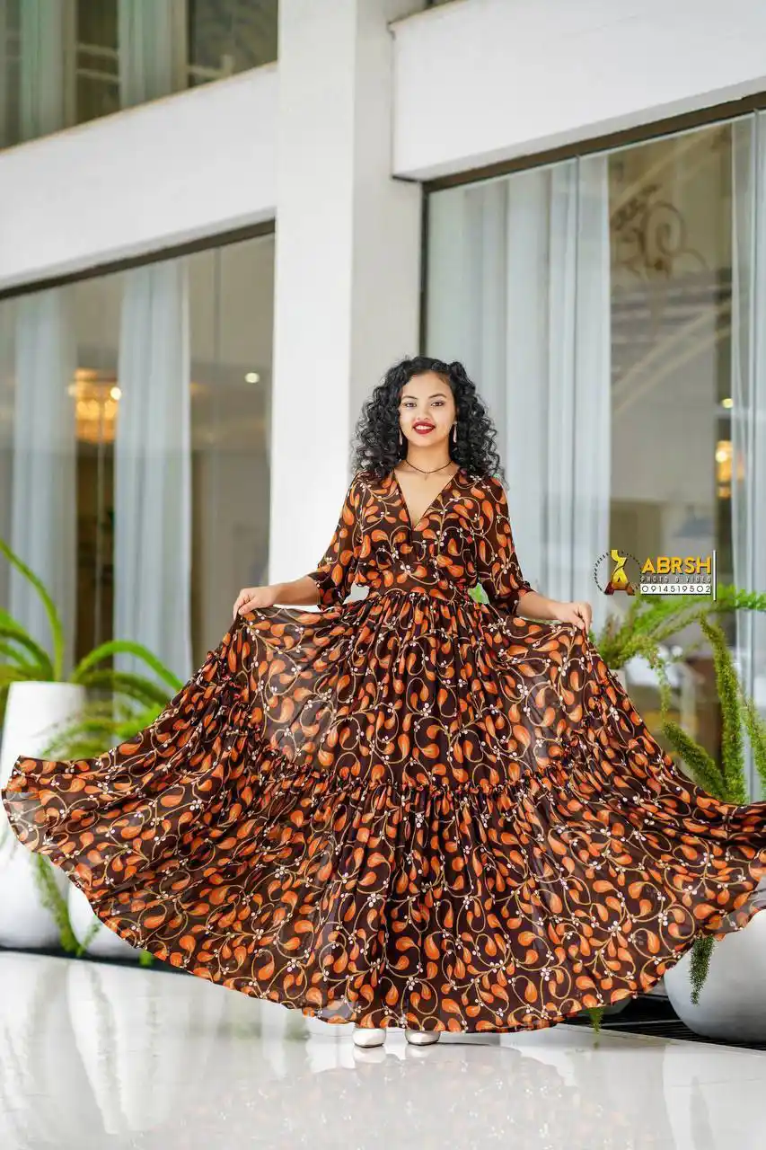 Long Ethiopia Chiffon Dress | For Sale In Addis Ababa
